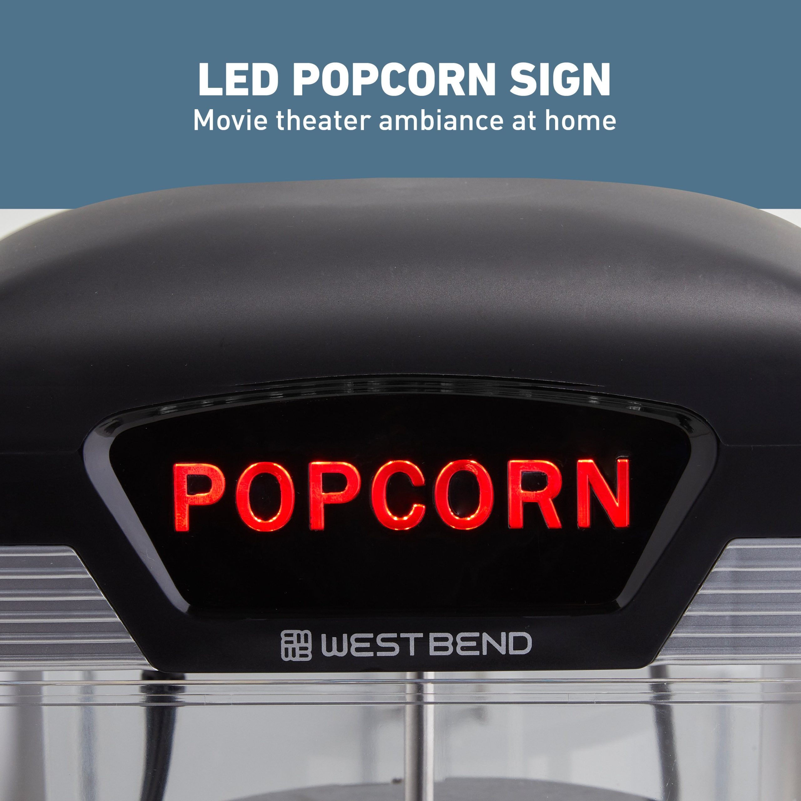 West Bend Theater Crazy 4 Qt. Popcorn Machine with Bags - Image 5