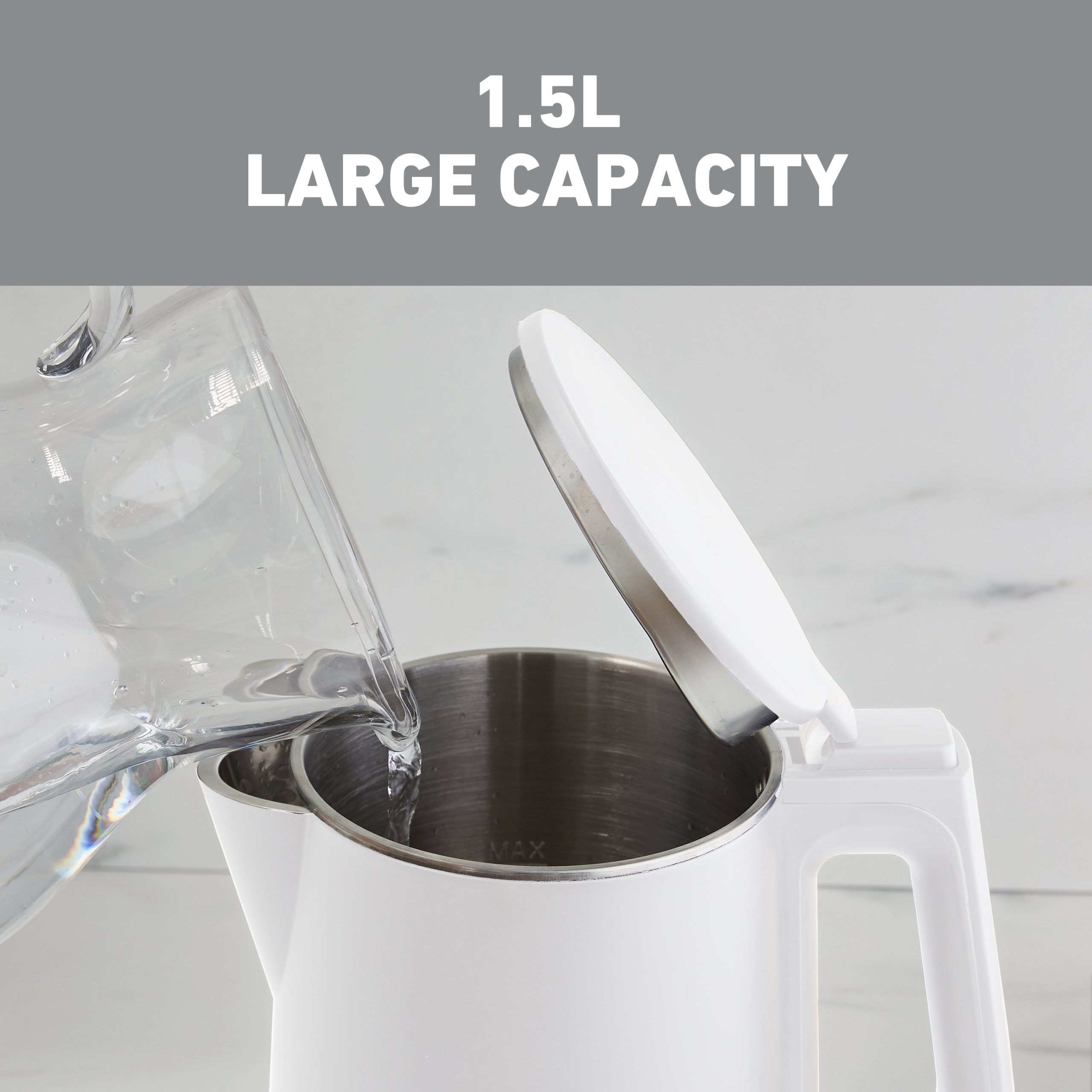 West Bend Timeless Electric Kettle, 1.5 Liter Capacity - Image 3