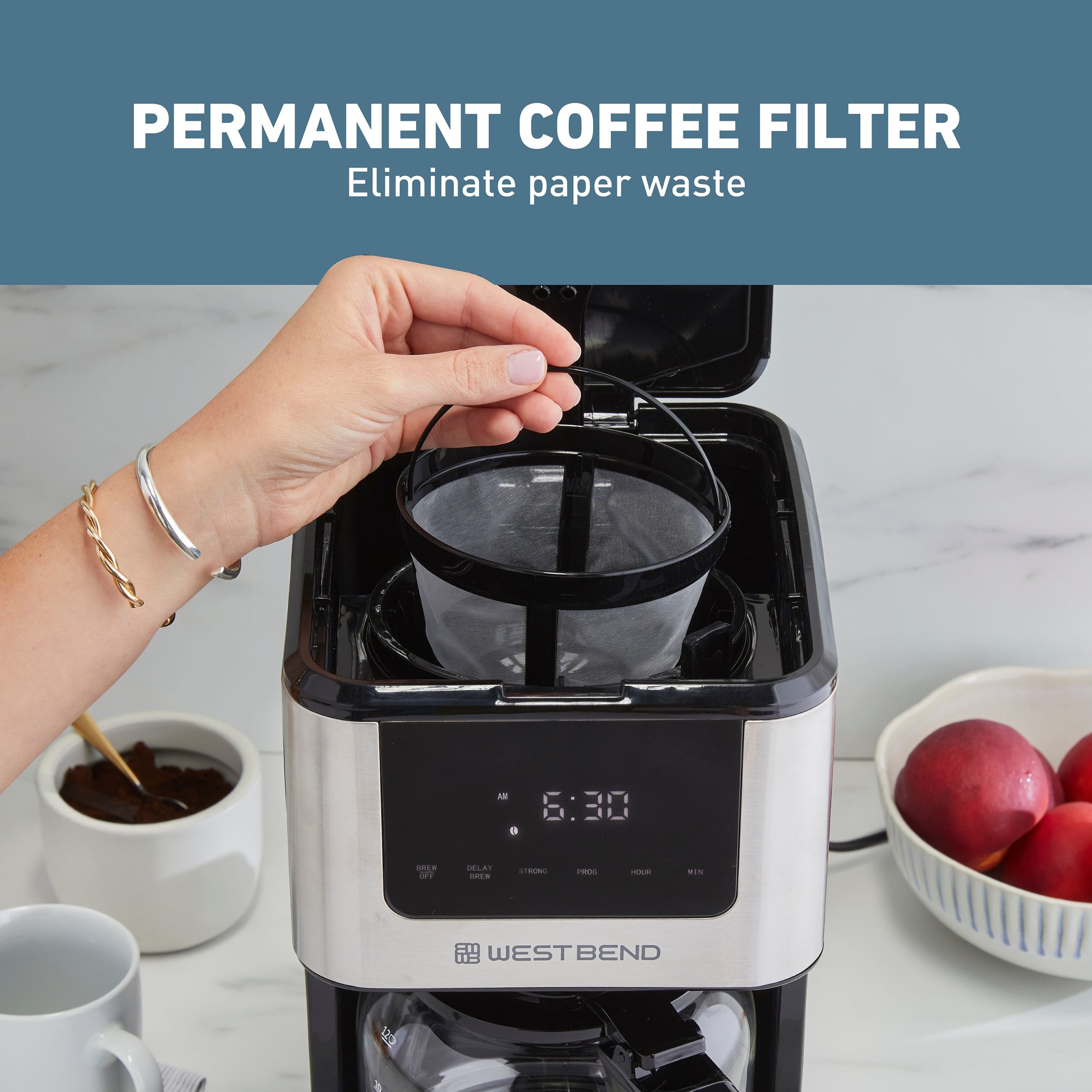 West Bend 12 Cup Hot & Iced Coffee Maker - Image 5