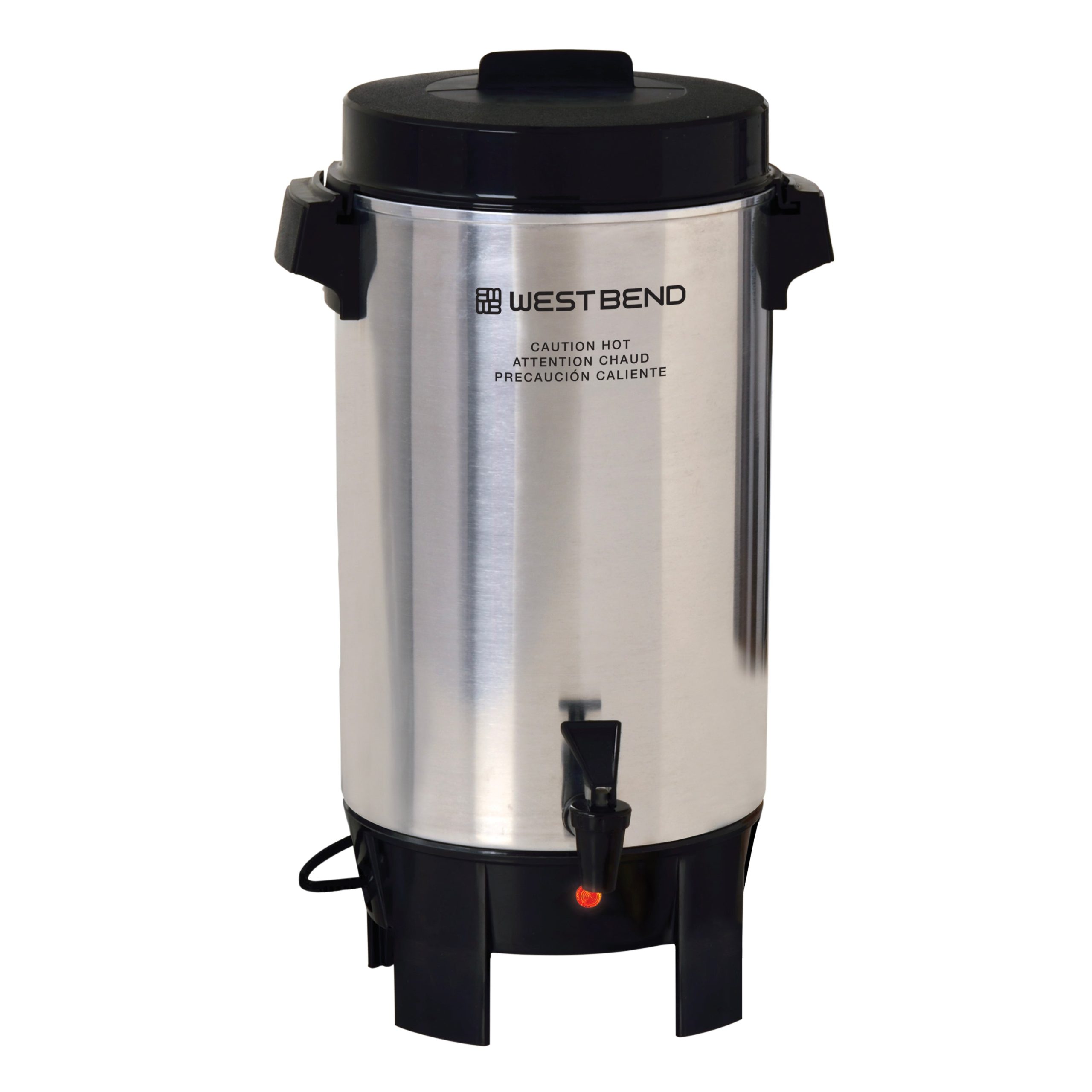 West Bend 42-Cup Polished Aluminum Coffee Urn