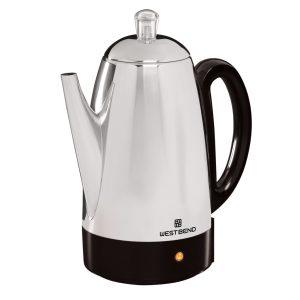 West Bend Classic Coffee Percolator with Cordless Serving, Ready-to-Serve Light