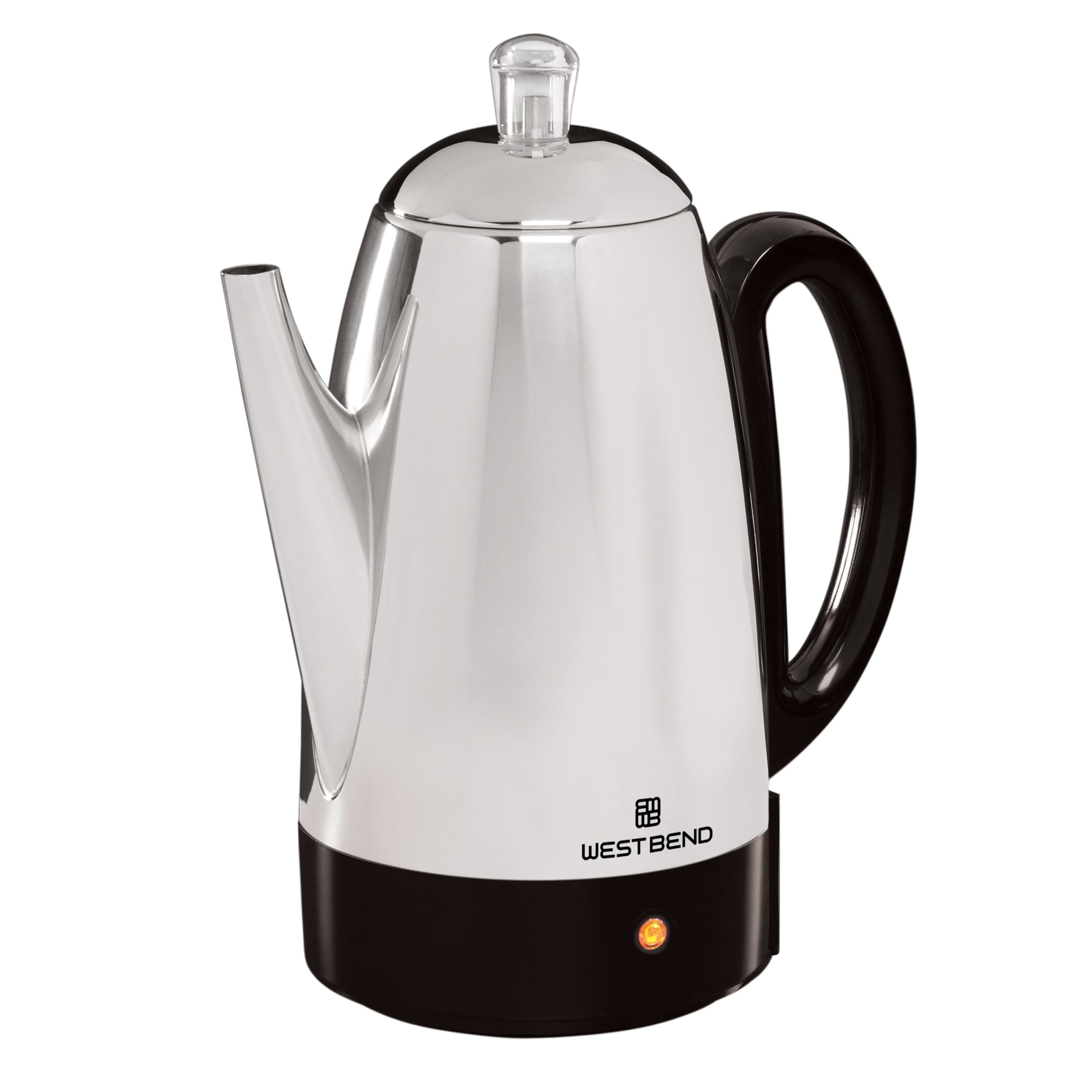 West Bend Classic Coffee Percolator with Cordless Serving, Ready-to-Serve Light