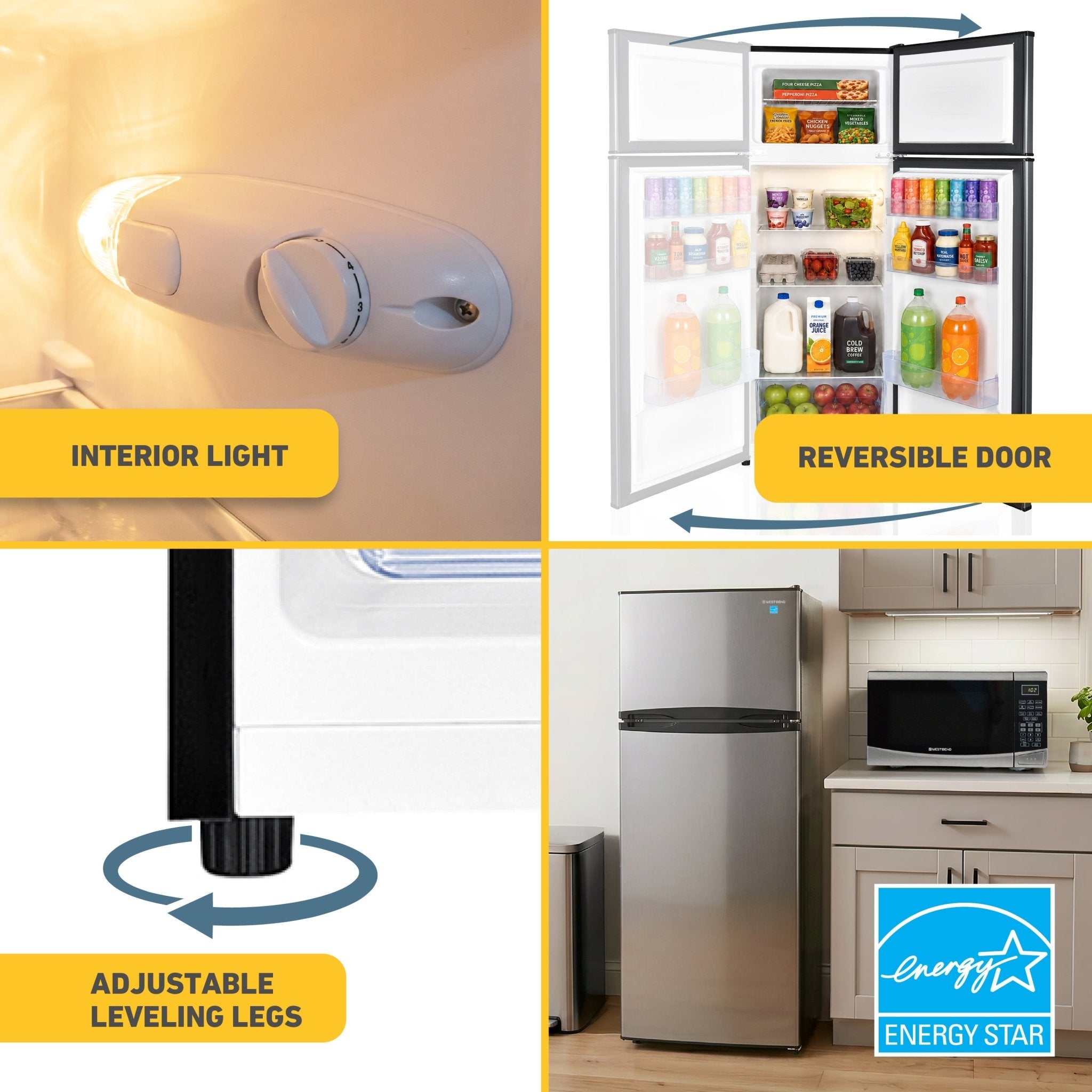 West Bend 7.5 cu. ft. Apartment Size Refrigerator - Image 4