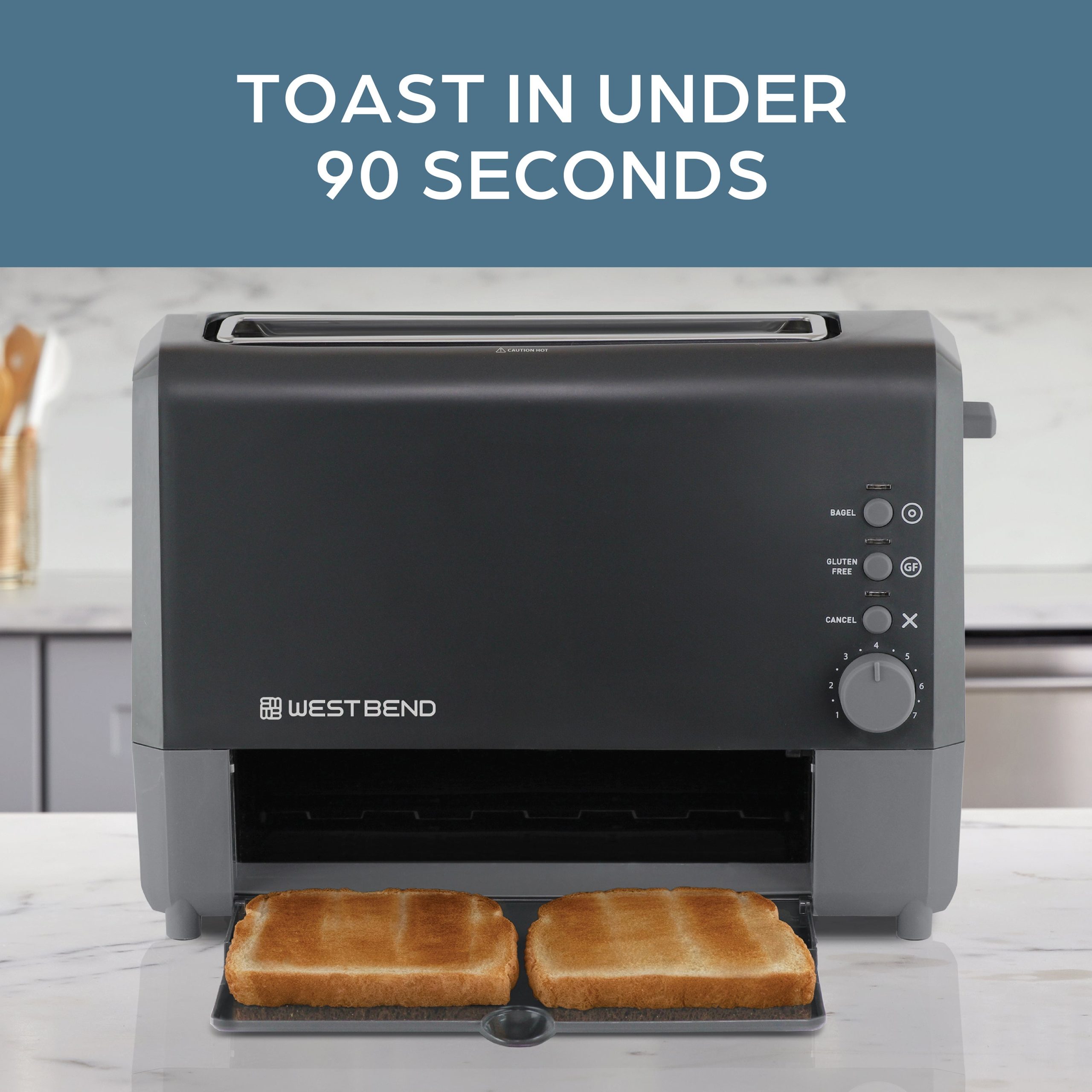 West Bend QuikServe 2-Slice Toaster with Extra Wide Slots - Image 3